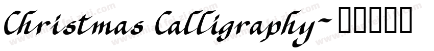 Christmas Calligraphy字体转换